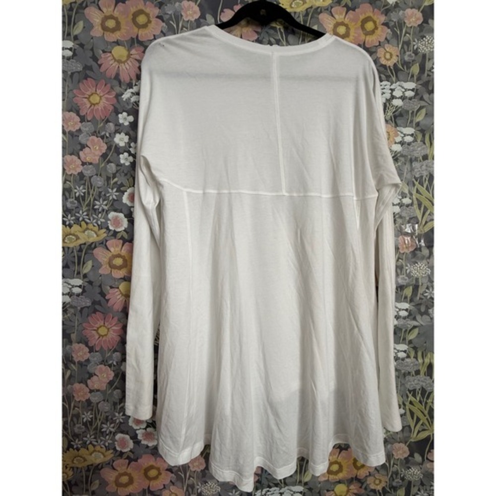 Lululemon Athletica White‎ Long Sleeve Athletic Shirt Top Size 12 - Picture 5 of 6